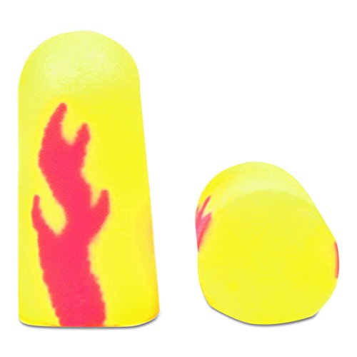 3M E-A-Rsoft Yellow Neon Blasts Uncorded Earplugs, Hearing Conservation 312-1252 in Poly Bag Regular Size, 200-Count Box