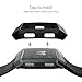 Fitbit Ionic Case Replacement Accessories Slim Rugged Cover Shock Proof Frame Protector for Fitbit Ionic Smartwatch (Black)