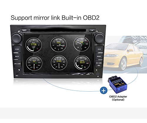 Android 6.0 Quad Core 7" GPS Car DVD Player For Opel Astra Vectra Zafira Antara Corsa Radio Navigation Stereo Audio and Video Free Camera &Canbus Color Black - Thumbnail 6