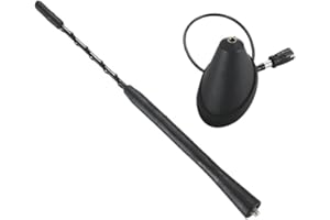 ZPYGYKLALW For VW Jetta Bora Golf Polo MK4 Passat BMW Audi 1 Set 9inch Universal Car Anti Noise Whip Roof Mast AM/FM Aerial A