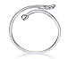 Creativelife Women's S925 Sterling Silver Angel Wings Heart Women Open Ring,Adjustable by creativelife