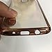 Houshine Premium Electroplate Bumper Soft TPU Clear Back Cover Case + Bling Love Heart Ring Stand for LG K7, K8, Tribute 5, K8 V, K8V, Escape 3, Phoenix 2, Rose Gold Clear +Stand