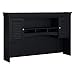 Bush Furniture Fairview 60W Hutch for L Shaped Desk in Antique Black, Attachment with Shelves and Cabinets for Home Office