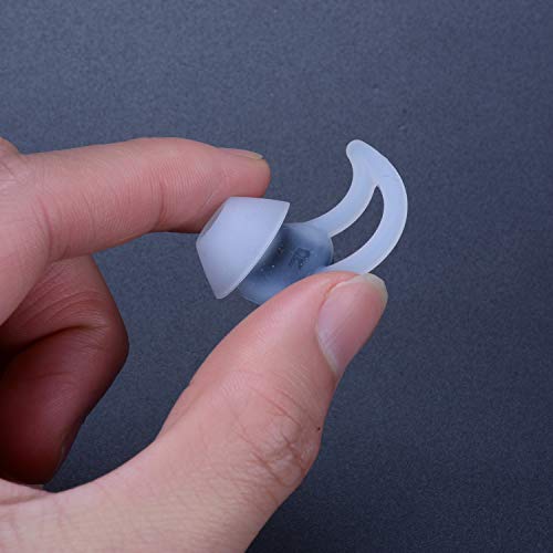 Replacement Silicone Ear Tips Earbuds Buds Stayhear Set for Bose QC30 QC20 SIE2i IE2 IE3 Soundsport Wireless Headphones, 3 Pairs (White)