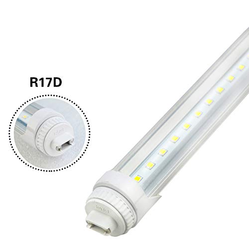 8ft LED Bulbs,10Pack 40W (R17d) Base for CW/HO/F96T12 LED Replacement 110 Watt Fluorescent