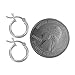 Hawaiian Silver Jewelry Hoop Earrings for Women – Premium 2 x 12mm Sterling Silver Earrings – Extra Small Hoop Earrings with Simple Elegant Design – Includes Jewelry Box and Pouch