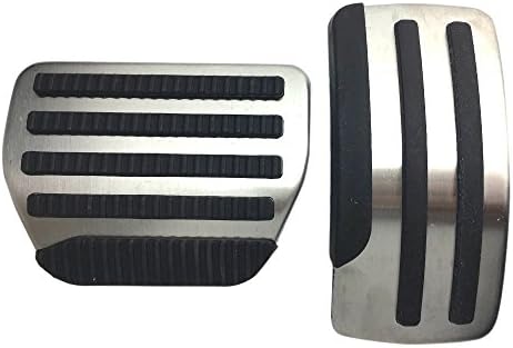 Stainless Steel No Drilling Accelerator Pedals Brake Pads for QASHQAI Trail 2010-2013 Left-hand Drive Automatic Transmisson