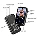 MP3 Player with Bluetooth 4.2,Portable Clip 8GB MP3 Music Player with FM Radio Voice Recorder E-Book 1.5 inch Screen Touch Buttons for Sports,Support up to 128GB