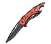 TF-705 Series Assisted Opening Tactical Folding Knife with 3-1/4-Inch Half-Serrated Blade, Red Camo, Red Camo (2-Pack)