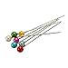 KINGSO 800pcs Round Pearl Head Dressmaking Pins Weddings Corsage Florists Sewing Pin Mixed Color