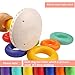 Kingseye Rainbow Stacking Tower with Music Tumbler, Sounds and 7 Colorful Plastic Ring Educational Toy Baby Toddler Sensory Stacking Toys ( 6 to 12 Months )