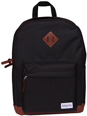 Folding City Backpack For Teenagers Pig Nose Designs Fashion Casual Travel Black School Bag