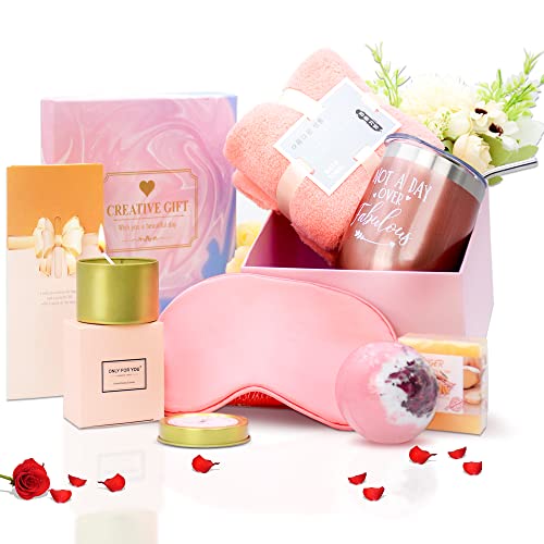 DSYSMIN Birthday Gifts for Women,Relaxing Spa Gift Basket Set, Unique Gift Ideas for Women,Gifts for Mom,Gifts for Friends,Gifts for Sister,Coworker Teacher Nurse Gifts for Women, Mothers Day Gifts