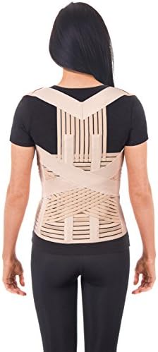 UFEELGOOD Dorso-lumbar Back Brace &amp; Posture Corrector - X-Small, Waist/Belly 23½" - 27½" Beige