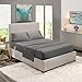 Nestl Bedding Soft Sheets Set - 4 Piece Bed Sheet Set, 3-Line Design Pillowcases - Easy Care, Wrinkle Free - 8"-12" Fit Low Profile Fitted Sheet - Warranty Included - RV Short Queen, Gray primary