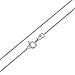 925 Sterling Silver Box Chain Necklace Made In Italy 1MM (20 inches)(Also Available in 14