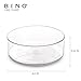 BINO Lazy Susan Turntable Spice Organizer Bin, Clear and Transparent Plastic Rotating Tray for Kitchen Pantry, Cabinet, and Countertops