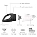 JACKMO Handheld Vacuum, Cordless, Black, 1.35 pounds, 60 minutes runtime, 0.6 liters capacity, 78 decibels noise level, 1.61 horsepower, Plastic Body, Handheld, VACUUM CLEANER