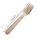 HUJI Eco-Friendly Disposable Wooden Forks Set Silverware for Birthday Party Events Holiday Family Gathering Camping BBQ Cutlery (50 ct., Forks)