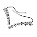 ILJILU 1 Pair Rhinestone Crystal Earrings Ear Hook Stud Jewelry Sliver (Silver)