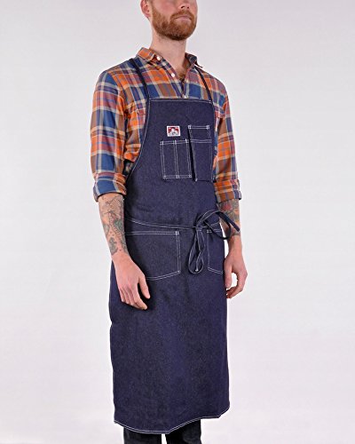 Ben Davis Denim Kitchen Apron - One Size - Made in the USA