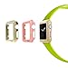 iCASEIT Apple Watch Case Screen Protector 38mm (Pack of 3) - Bumper Case with Screen Protector for Full Protection for Apple Watch 38 mm - Gold Rose Gold & Walnut