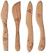 Talisman Designs Laser Etched Beechwood Spreaders | Set of 4 Honey Bee Design | Cutting, & Spreading Cheese | Cute & Functional