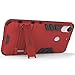 HTC Desire 10 Pro Case, CoverON [Shadow Armor Series] Hard Slim Hybrid Kickstand Phone Cover Case for HTC Desire 10 Pro - Red / Black