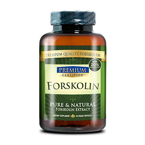 Forskolin Premium: 100% PURE Forskolin Extract - 250mgs - 60 Capsules - 1 Month Supply - Quick Fat Burner