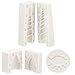TOODOO 7 Pieces Unicorn Silicone Cake Topper Molds Unicorn Horn, Ears and Eyelash Cake Decoration Molds for Fondant Cake Chocolate Cupcake (Grey)
