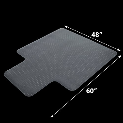 image for F2C 60-Inch by 48-Inch 3MM Plastic Floor Office Chair Mat Clear Protec