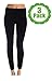 American Casual Women's 3 Pack Seamless Fleece Lined Leggings,Small / Medium,Black 3 Pack