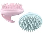 Aogo Shampoo Scalp Massage Brush Silicone Comb Scalp Shower Hair Brush, 2-Pack