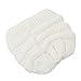 Wholesale Women's Beanie Tail Hats Ponytail Beanie Hats Soft Stretch Cable Knit Messy High Bun Knit Beanies Warm Winter Chunky Skull Cap for Sports Outdoor White