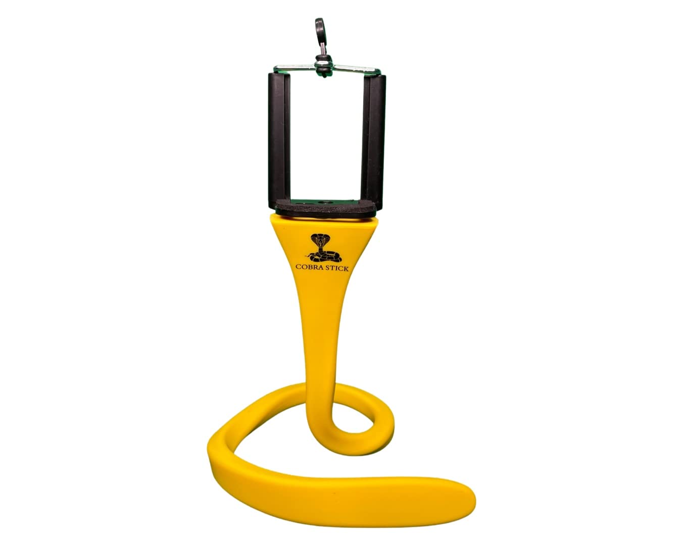 Cobra stick flexible bendy selfie stick with Bluetooth picture button (yellow)