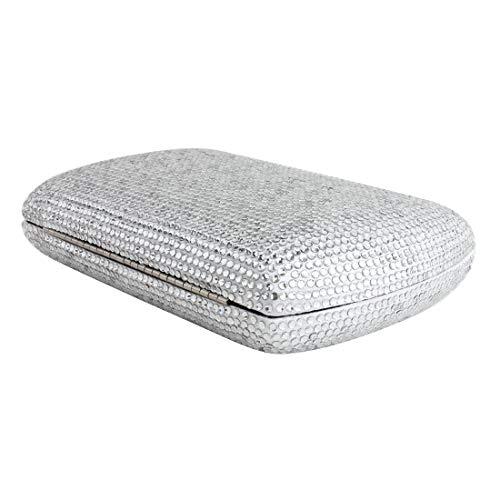 LETODE Sparkling Crystal Evening Clutches Women Evening Handbags Wedding Clutch Bag For Dance Party bag Clutches Purse (SILVER)