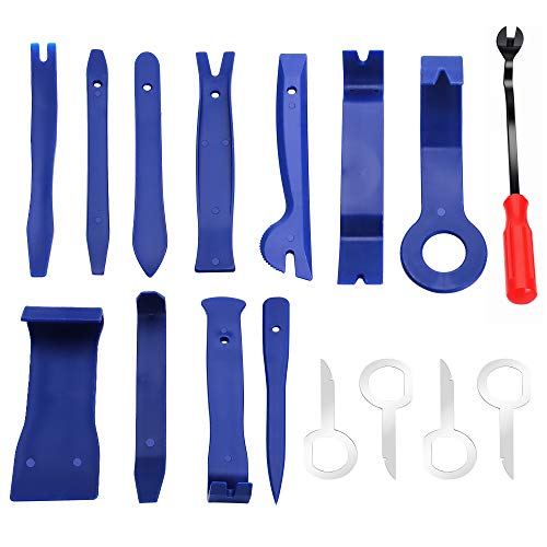 Auto Trim Removal Tool Kit for Car Door Clip Panel Audio Video Dashboard, Set of 16Pcs - Thumbnail 7