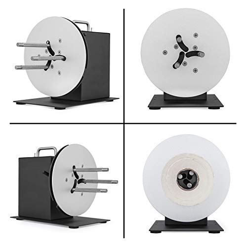 Happybuy HD-R7 Rewinding Machine 180MM Label Tags Rewinder 1-3 Inch Core Automatic Label Rewinder Synchronize with Printer - Thumbnail 2