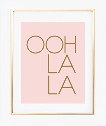 OOH LA LA 8"x10" Inspirational Fun Print Girls Room Wall Art Bedroom Poster Home Decor