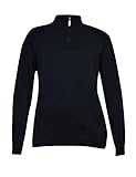 Karen Scott Womens Plus 1/4 Zip Long Sleeves Mock Turtleneck Sweater