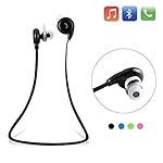 Sport Headphones,elecfan 2016 New Wireless V4.1 Earbuds in- Ear Earphones Sports Running Gym Exercise Sweatproof Headset for All Android Phones and All iphones (Black)