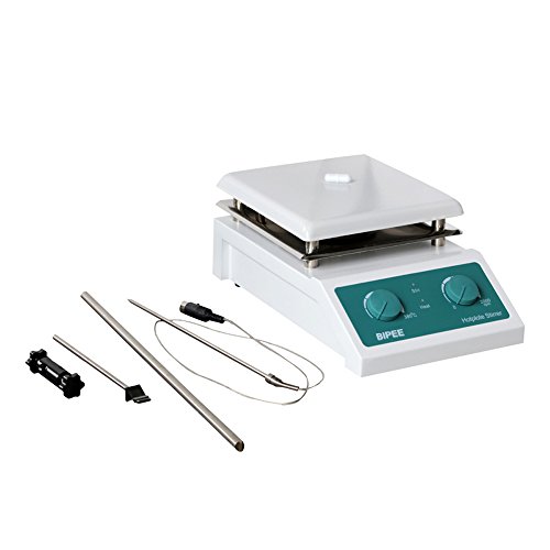 BIPEE SH-4 Lab Magnetic Stirrer Hot Plate, 19x19cm Ceramic Hot Plate, 600W, 100~2000RPM, 5L Volume, One Year Warranty - Thumbnail 2