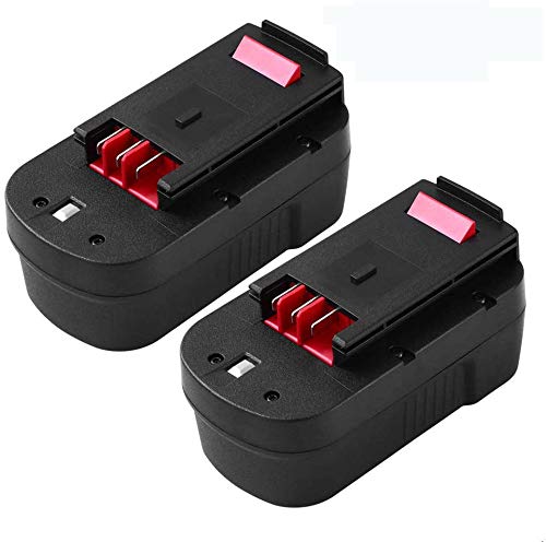 Upgraded 3600mAh HPB18 for Black and Decker 18v Battery Replacement for HPB18 HPB18-OPE 244760-00 A1718 A18 FS18FL FSB18 FEB180S Firestorm 18 Volt Cordless Power Tool Batteries 2-Packs