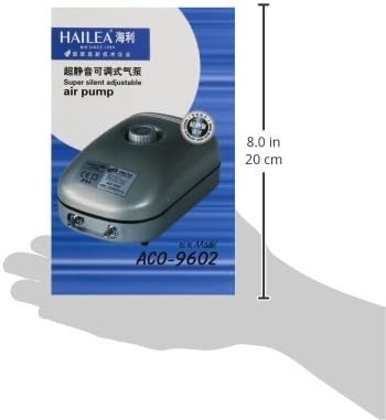 Hailea Aco 9602 Air Pump 5 Watt 7.2 l/m Max. Pressure 1.2 m, Grey - Image 5