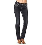 Silver Jeans Juniors Suki Mid-Rise Slim-Super Stretch Bootcut Jean