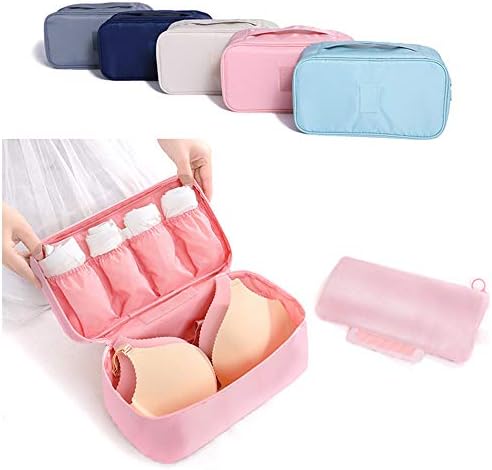 HDWISS Travel Bra Organizer for Luggage Packing Organizer Portable Bra Underwear Storage Bag Toiletry Organizer Bag - Pattern AC
