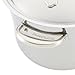 Anolon Nouvelle Stainless Steel Stir Fry Wok Pan with Lid and Helper Handle, 12-Inch, Silver