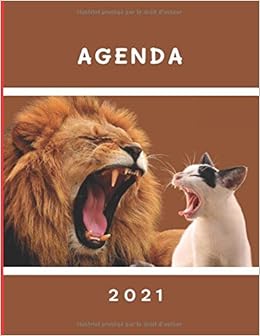 Agenda 21 Chaton Et Lion Avec Humour Agenda 21 Humoristique Avec Un Chaton Et Un Lion Semainier Journal Planificateur Hebdomadaire Idee Format 17x22 Cm 109 Pages French Edition Edition Brixton Amazon Com Books