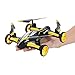 SZJJX RC Flying Car Air-Ground Quadcopter Remote Control Drones 6-Axis Gyro 2.4Ghz 6CH Land/Sky 2 Modes Helicopter Yellow