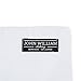 100% Cotton Premium Mens Pocket Square by John William (White)